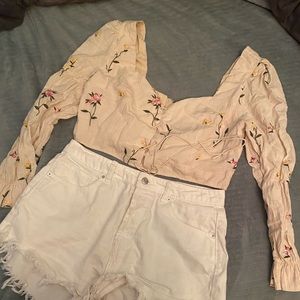 Beautiful elegant floral top